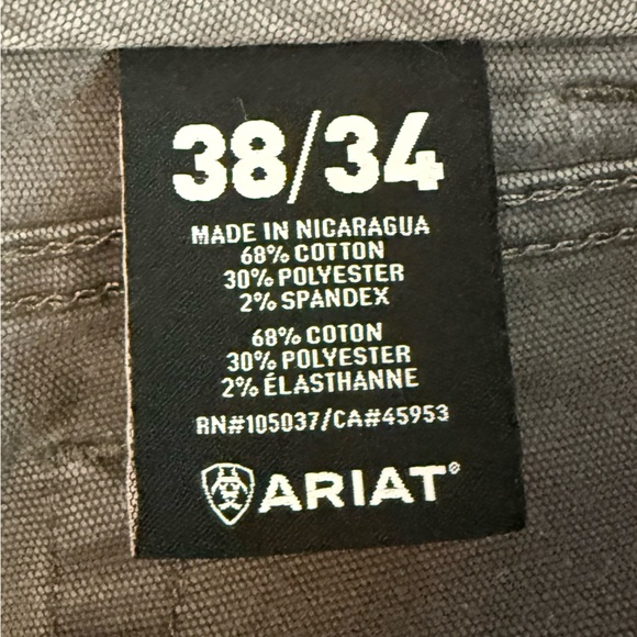 Ariat Rebar M4 DuraStretch Relaxed Fit Stackable Straight Leg Heavy Duty Pants - Picture 11 of 14